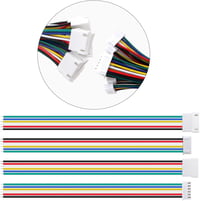 Lyeteung JST 2.54 XH 6 Pin csatlakozó készlet - 10 pár apa és anya dugó 150mm 22AWG kábellel - elektronikai projektekhez, modellezéshez 5