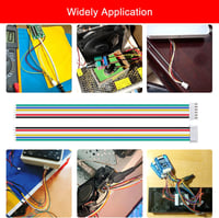 Lyeteung JST 2.54 XH 6 Pin csatlakozó készlet - 15 db mini mikro csatlakozó 150 mm 22AWG kábellel és anya csatlakozóval - elektronikai proje 6