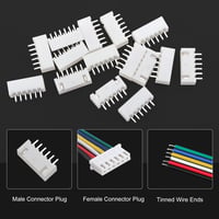 Lyeteung JST 2.54 XH 6 Pin csatlakozó készlet - 15 db mini mikro csatlakozó 150 mm 22AWG kábellel és anya csatlakozóval - elektronikai proje 3