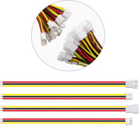 Lyeteung JST XH 2.54mm 3-Pin Csatlakozó Készlet - 20 Pár Dugó és Aljzat 150mm 22AWG Kábellel - Elektronikai Projektekhez, Modellezéshez 5