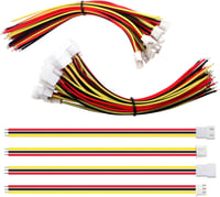 Lyeteung JST XH 2.54mm 3-Pin Csatlakozó Készlet - 20 Pár Dugó és Aljzat 150mm 22AWG Kábellel - Elektronikai Projektekhez, Modellezéshez 1