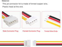 Lyeteung JST ZH 4-Pin Csatlakozó Készlet - 15 Pár Mini Mikro Dugó és Aljzat 150mm 26AWG Kábellel - Elektronikai Projektek, RC Modellek 3