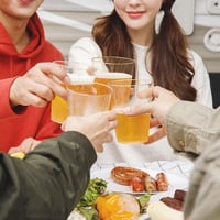 LYLIDIA 20 db Újrafelhasználható Műanyag Pohár 400 ml Arany Glitter Parti Poharak 6