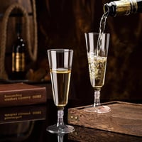 LYLIDIA Műanyag Pezsgőspohár 25 db Átlátszó 160 ml Újrahasználható 3