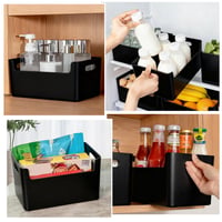 LYLIDIA Úložný box 6,3 l, čierny, 26 cm, sada 4 ks, na organizáciu v kancelárii aj doma 6