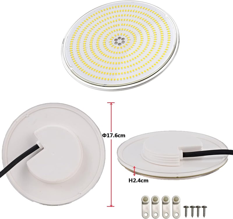 LyLmLe RGB LED Lampă Piscină 35W - Reflector Subacvatic cu Telecomandă, Unghi de Iluminare 140°, IP68 Rezistent la Apă, 12V AC