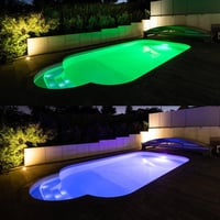 LyLmLe RGB LED Lampă Piscină 35W - Reflector Subacvatic cu Telecomandă, Unghi de Iluminare 140°, IP68 Rezistent la Apă, 12V AC 8