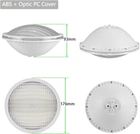 LyLmLe RGB LED Medence Világítás 20W - Színváltós, Távirányítós Vízalatti Reflektor, PAR56 Halogén Izzó Helyettesítő, IP68 Vízálló, 12V AC ( 5