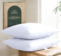 LYMA Párnahuzat 80x80 cm 2 db Oeko-Tex Certified Puha Fehér - 80 x 80 cm, White 1