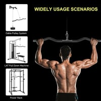 Lyndwin Edzőtermi Húzórúd - 92 cm Ívelt Acél Bicepsz Rúd Otthoni Edzéshez, Crossfit és Erőnléti Tréninghez Karabinerrel 7