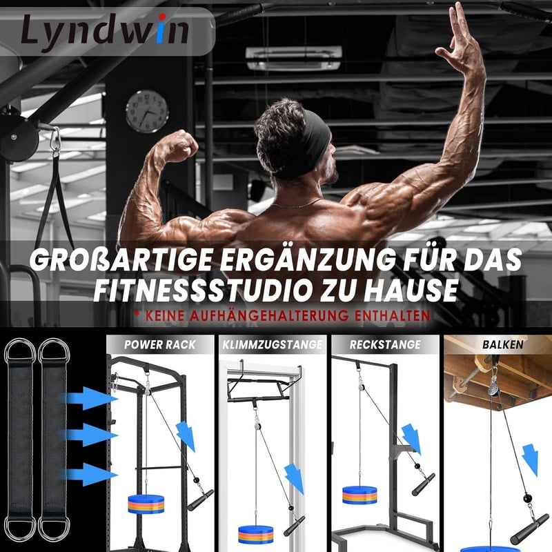 Lyndwin Kábel Húzó Fitness Gép Lat Pull Tricepsz Edzéshez Otthoni Edzőterem