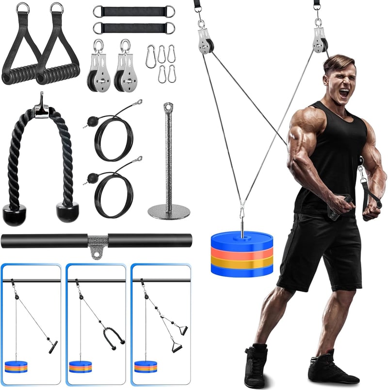 Lyndwin Kábel Húzó Fitness Gép Lat Pull Tricepsz Edzéshez Otthoni Edzőterem