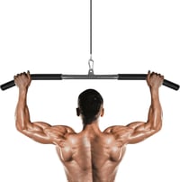 Lyndwin Lat Húzórúd Edzőtermi Edzéshez - Ergonomikus Acél Bicepsz Rúd Otthoni Edzéshez, CrossFit és Erőnléti Edzéshez, 300 Font Teherbírás 1