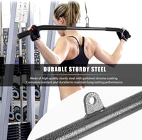 Lyndwin Lat Húzórúd Edzőtermi Edzéshez - Ergonomikus Acél Bicepsz Rúd Otthoni Edzéshez, CrossFit és Erőnléti Edzéshez, 300 Font Teherbírás 5
