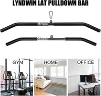 Lyndwin Lat Húzórúd Edzőtermi Edzéshez - Ergonomikus Acél Bicepsz Rúd Otthoni Edzéshez, CrossFit és Erőnléti Edzéshez, 300 Font Teherbírás 2