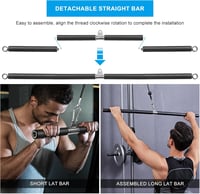 Lyndwin Lat Pull Bar Biceps Húzódzkodó Rúd Erőedzés Fitness Otthoni Edzés - 39" 3