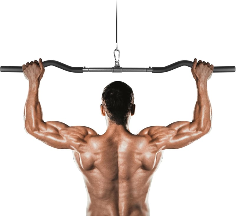 Lyndwin LAT Pulldown Bar kábeles edzőgép-kiegészítő, fekete