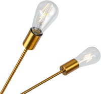 LynPon Lustră Modernă Sputnik - Lampă de Tavan cu Înălțime Ajustabilă, Aurie, cu 12 Becuri, Pendul Retro pentru Living, Bucătărie, Sufragerie 9
