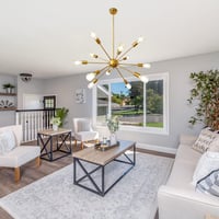 LynPon Lustră Modernă Sputnik - Lampă de Tavan cu Înălțime Ajustabilă, Aurie, cu 12 Becuri, Pendul Retro pentru Living, Bucătărie, Sufragerie 4