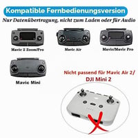 LYONGTECH Micro USB-C kábel 9,3 cm pre diaľkový ovládač Mavic Mini, Mini SE, Mavic 2 Pro, Zoom, Mavic Air, Mavic Pro – OTG kábel pre pripojenie telefónu k dronu 2