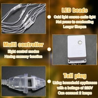 LYPPUL 3x2m 200 LED hálózat lámpa IP67 vízálló kültéri beltéri 8 módú meleg fehér 7