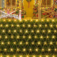 LYPPUL 3x2m 200 LED hálózat lámpa IP67 vízálló kültéri beltéri 8 módú meleg fehér 2