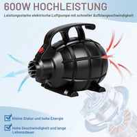 Pompă de aer electrică LYPPUL 600W, cu 5 duze, pompă pentru saltele gonflabile, pentru saltele Airtrack, colace, bărci, paturi cu apă, pompă electrică portabilă 6