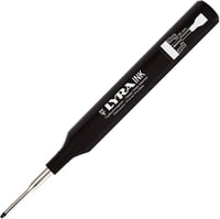 LYRA Ink Deep Hole Marker popisovač s tenkým hrotom, 1 mm, 35 mm teleskopický hrot, čierny, na priemyselné a stavebné použitie, 1 ks 4