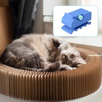 Cutter pentru carton în formă de pisică imprimat 3D Lyreh pentru plăci de zgâriat cu lamă, albastru 7