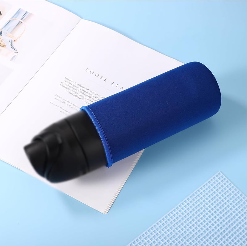 Lyreh kék neopren palacktakaró hüvely FreeSip műanyag 25 oz termoszpalackhoz, mosható védőborítás hőmegtartás és sérülés ellen