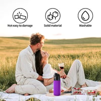 Husă din neopren Lyreh Lila pentru sticlă de apă FreeSip de 25 oz, protecție termoizolantă lavabilă pentru sticlă 4