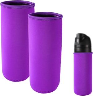 Lyreh neoprenska navlaka za Owala FreeSip bocu od 25 oz (740 ml), 2 komada - ljubičasta