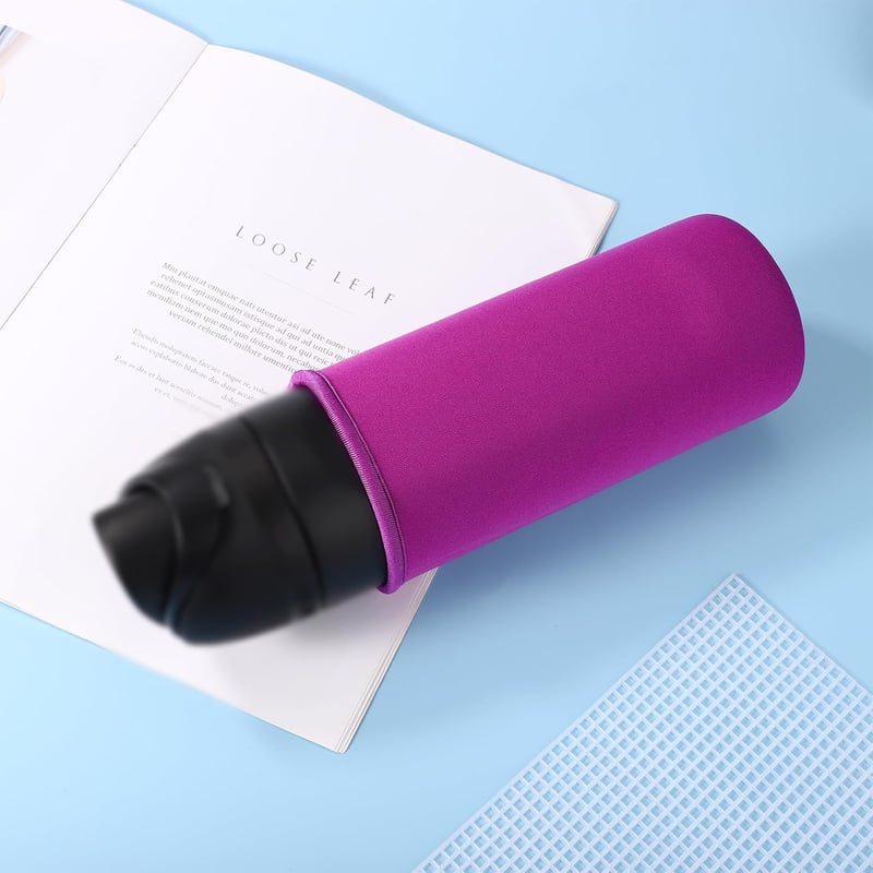 Husă din neopren Lyreh Lila pentru sticlă de apă FreeSip de 25 oz, protecție termoizolantă lavabilă pentru sticlă