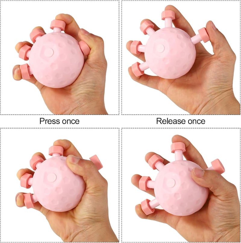 Lyreh Pink szilikon ujjfogó erősítő, ujjtornáztató gumis expander, kézerő fejlesztő zenészeknek, faipari munkásoknak, mászóknak