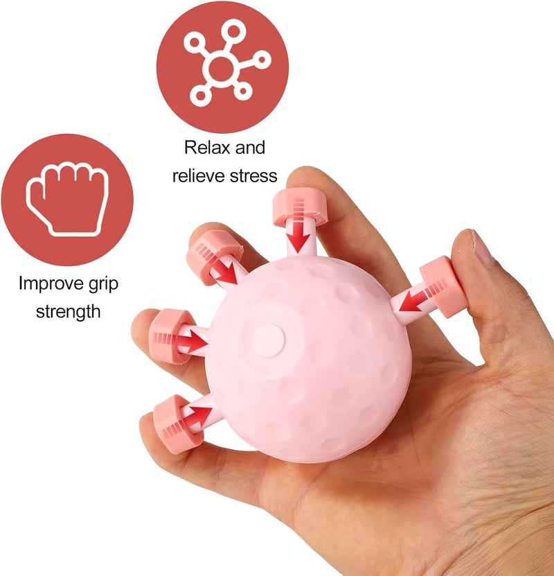 Lyreh Pink szilikon ujjfogó erősítő, ujjtornáztató gumis expander, kézerő fejlesztő zenészeknek, faipari munkásoknak, mászóknak