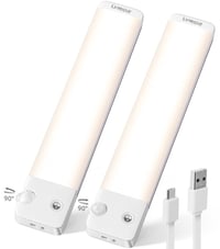 Lyridz senzorové svetlo do skrine, plynulá regulácia jasu, 1500 mAh batéria, 120 lm, 2700K teplá biela, do kuchyne a šatníka, 2 ks 1