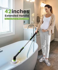 LyriFine elektromos tisztítókefe IPX7 vízálló hosszú nyéllel 2 sebességgel 4