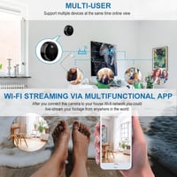 LySuyeo Mini Kamera 1080P WiFi Éjjellátó Mozgásérzékelő Mágneses Tartó 2