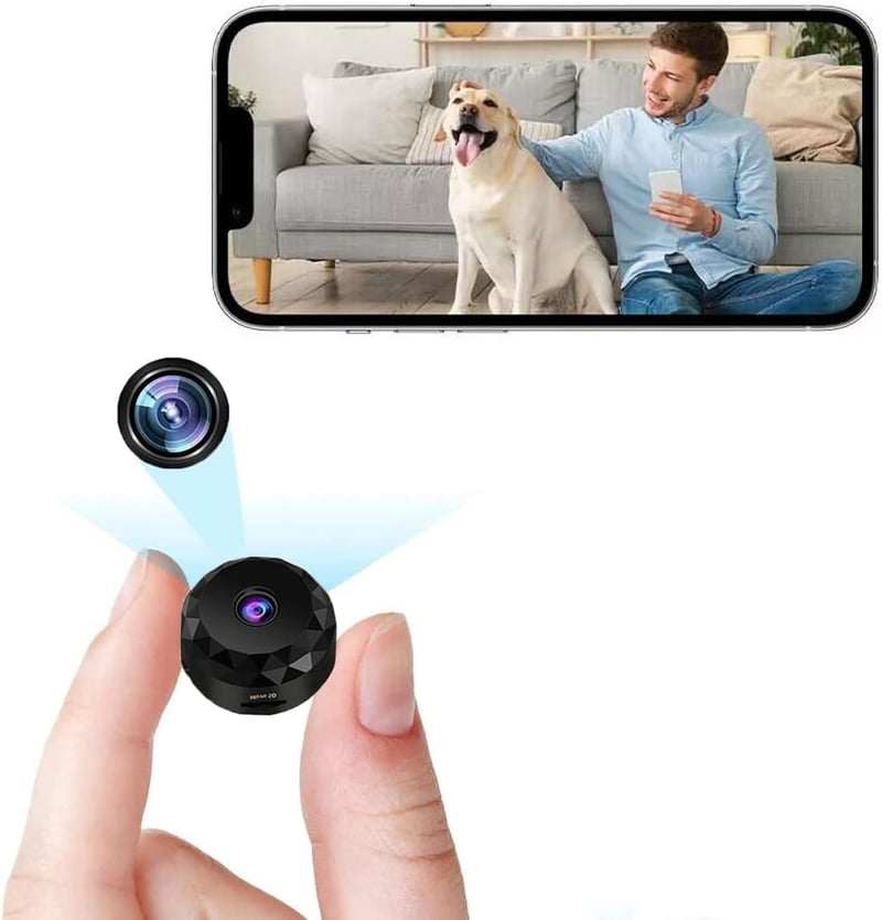 LySuyeo Mini WiFi Kamera 1080P Éjjellátó Mozgásérzékelő Akkumulátoros