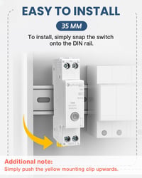 Lytool Smart WiFi Időzítő 16A DIN Sín Energiamérés Alexa Google 7