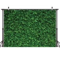 LYWYGG 10x8ft Zöld Levelek Fotóháttér Születésnapi Partira Seamless Fotófal – 2 db-os csomag 1