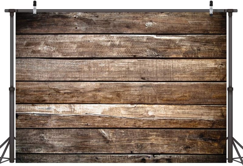 LYWYGG 8x6ft Barna Fa Fotóháttér Fa Padló Faldekoráció Fotózáshoz