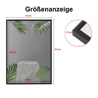 LYYYYX Crni aluminijski okvir za slike 40x60 cm, s nereflektirajućim akrilnim staklom, za portretno i pejzažno postavljanje, za fotografije, postere, puzzle, 1 kom. 3