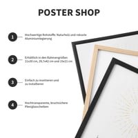 LYYYYX Crni aluminijski okvir za slike 40x60 cm, s nereflektirajućim akrilnim staklom, za portretno i pejzažno postavljanje, za fotografije, postere, puzzle, 1 kom. 6