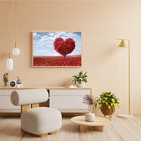 LYYYYX Képkeret 50x70 cm Bézs Fa, Tükröződésmentes Akril Üveg, Fali Képkeret Fotókhoz, Poszterekhez és Puzzle-höz, 1 db 6
