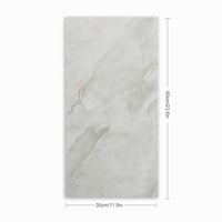 LZLUCKCOME Samolepiace obkladačky 10 ks, biely mramor Jade, 30x60 cm, do kuchyne — Všetky kusy sú ohnuté (stav: pozri 2. obrázok) 5