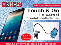 Suport de telefon tip gât de lebădă M&H-24 pentru smartphone și iPhone, rotativ la 360 de grade, suport cu clemă pentru birou și pat, negru 6
