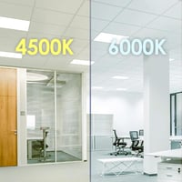 M Ledme LM5315 LED panel 60x60 cm 42W neutrálna biela 4500K 4200 lúmenov, vstavané stropné svietidlo do kancelárie, vrátane drivera, 2 ks 4