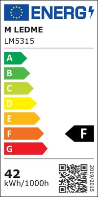 M Ledme LM5315 LED panel 60x60 cm 42W neutrálna biela 4500K 4200 lúmenov, vstavané stropné svietidlo do kancelárie, vrátane drivera, 2 ks 9