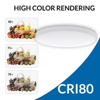 LED stropné svietidlo M Ledme LM8257 40W, kúpeľňové stropné svietidlo IP44, 4000 lúmenov, studené biele svetlo 6000K, do kúpeľne, kuchyne, na balkón 6